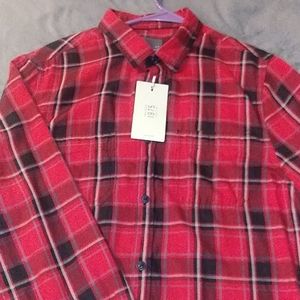 Brand New Zara plaid casual long sleeves